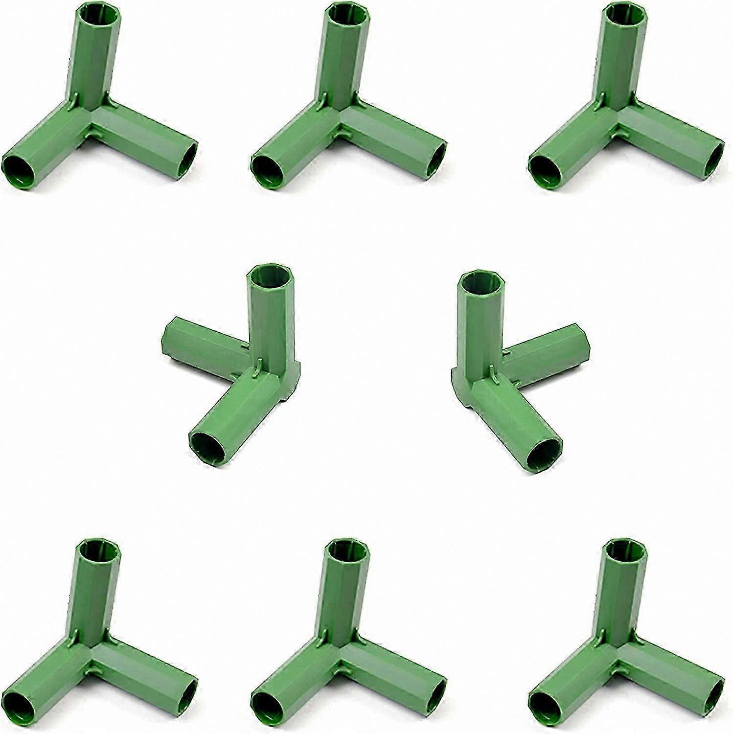 Greenhouse Frame Joint Connector, 10-Pack 16mm Stable Support for 3-Way Right Angle Connections