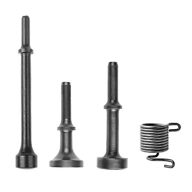 4 Pcs Pneumatic Air Hammer Bits Smoothing Pneumatic Rivets Pneumatic Air Hammer Head with Spring for Hammering Operation 40JE