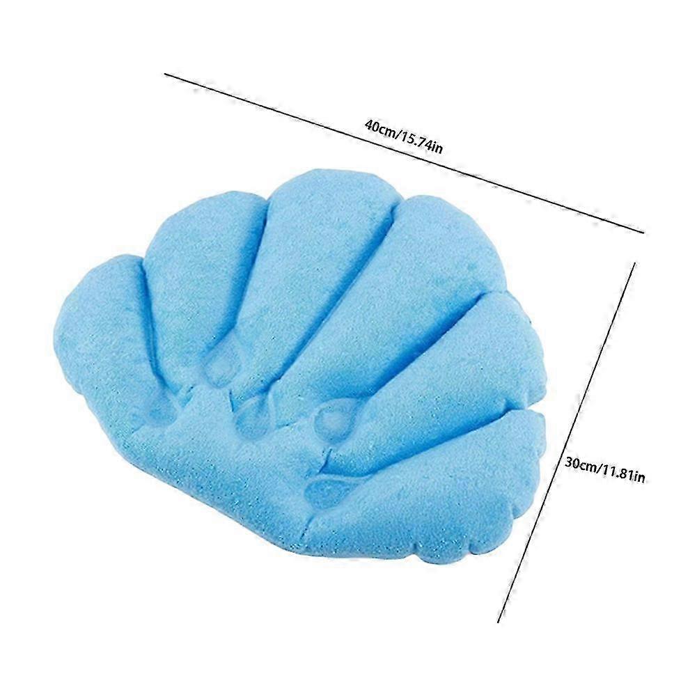 TTMA Random Bathroom Inflatable Shell Shaped Spa Pillow Soft Back Neck Cushion for Bathtub