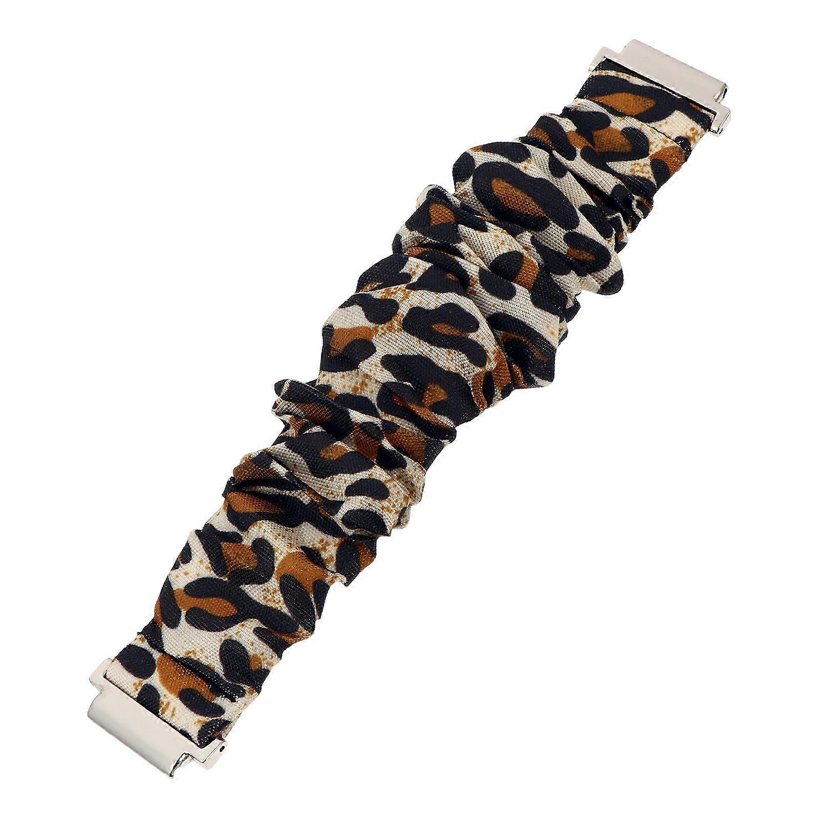 Leopard Printed Scrunchie Watchband Stylish & Comfortable Replacement Strap for Daily Wear, Parties & Special Occasions