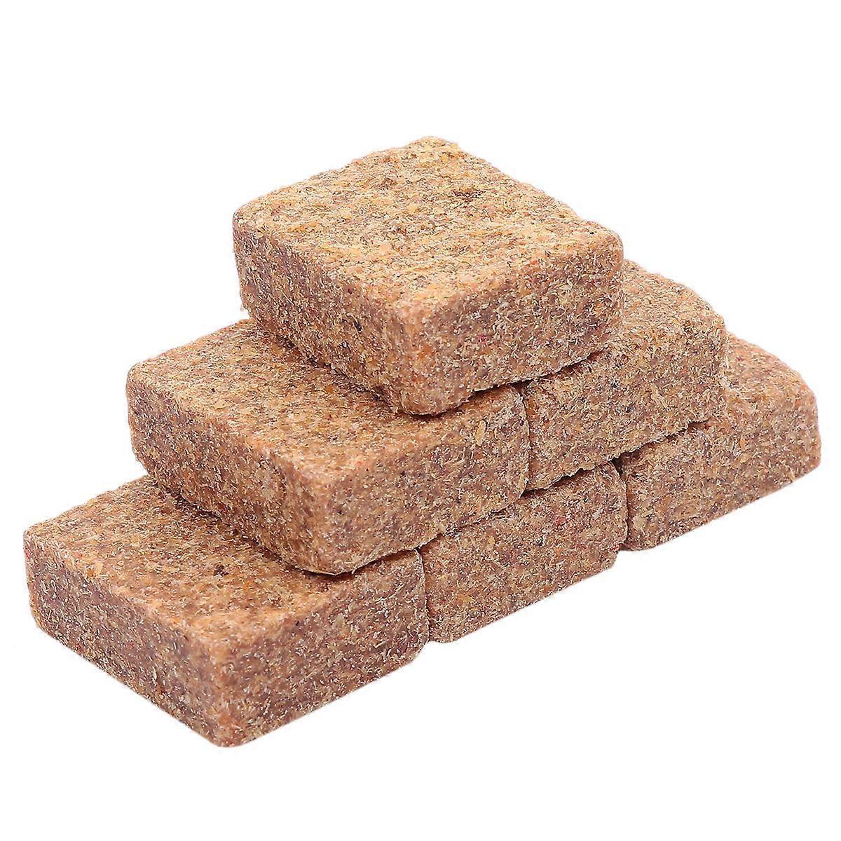 Combustion Supporting Block 50Pcs Camping Burning Block Barbecue Brown Simple Design Practical