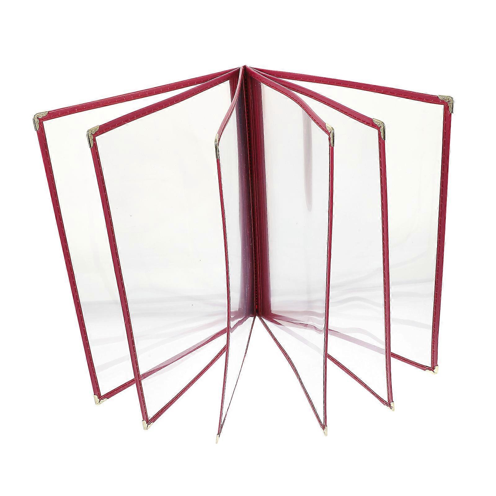 It looks like you're referring to a product listing for a **transparent PVC menu holder**, possibly for use in restaurants, bars, or similar