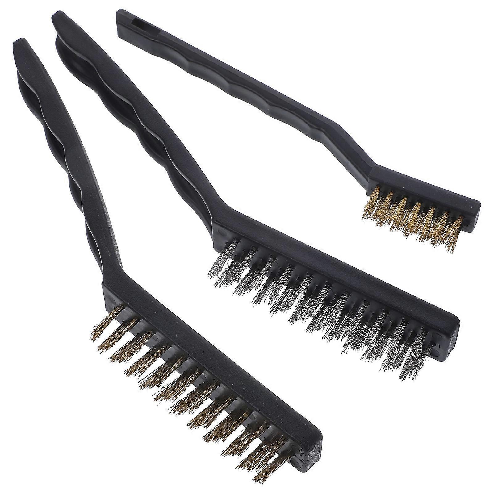 Copper Wire Brush 1Set Assorted Color for Cleaning Durable Anti-Rust Tool