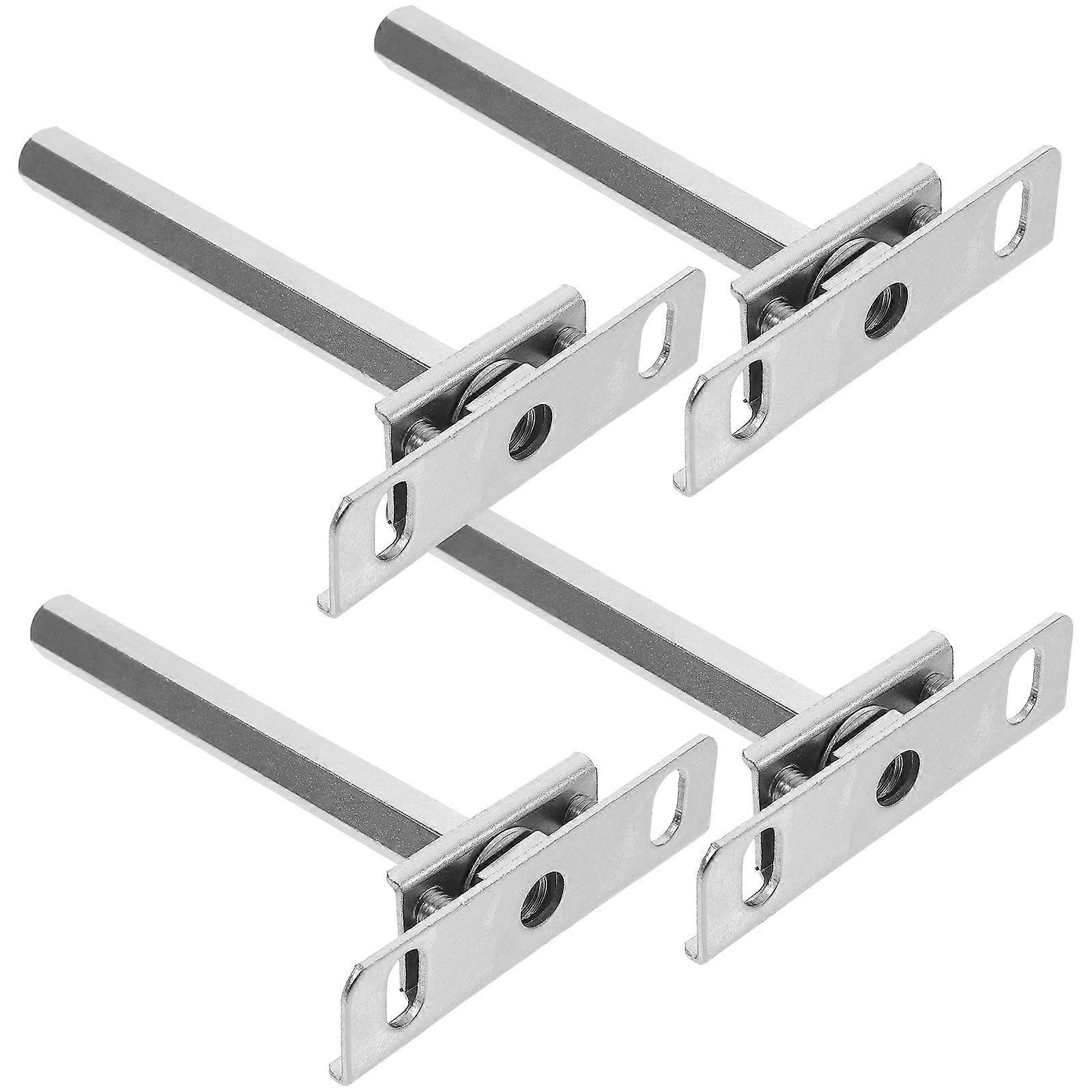 T-Shaped Shelf Support Bracket 4Pcs Heavy Duty Design In Silver For Custom Shelves In Various Occasions