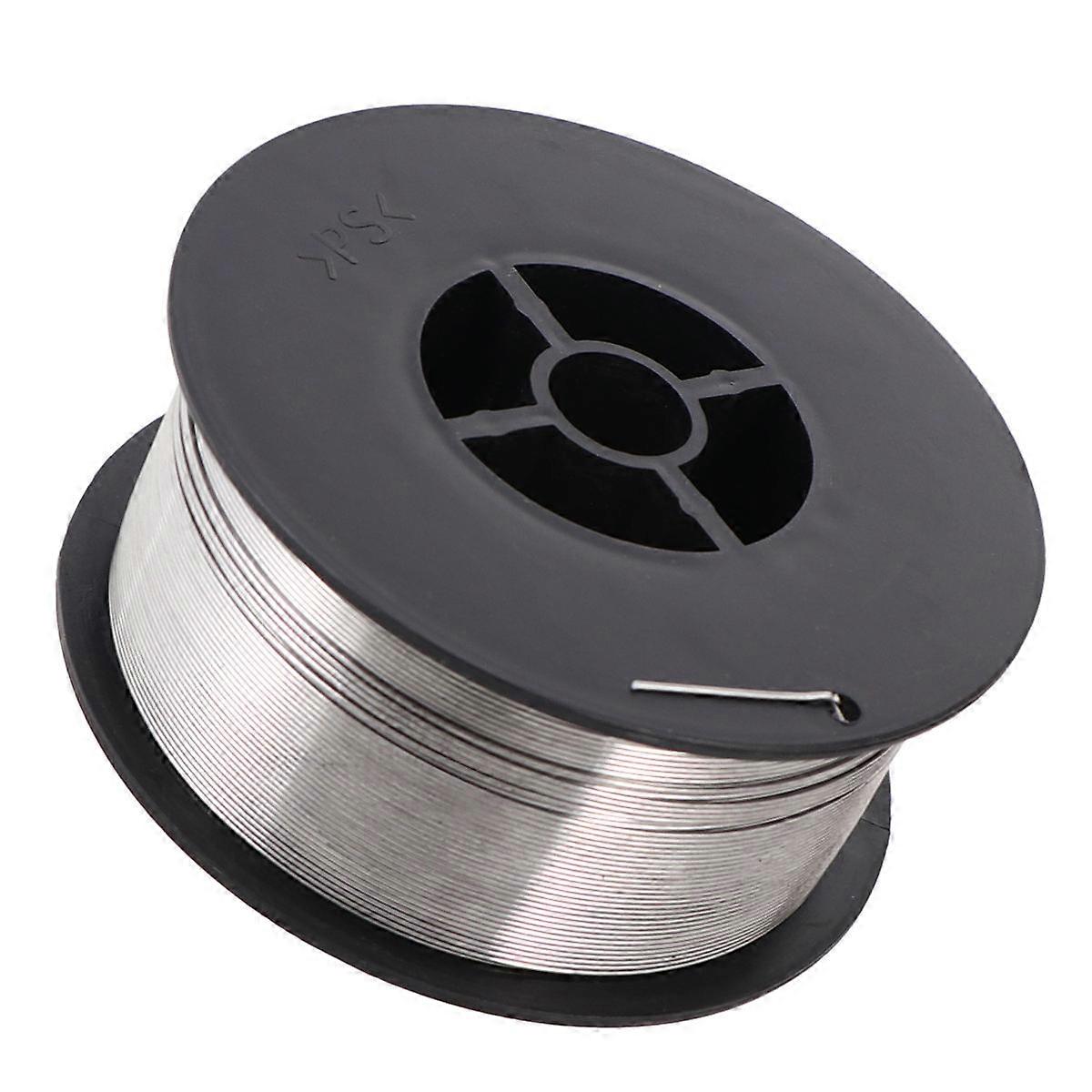 Gasless Welding Wire 0.8mm Silver Spool Roll 4.6kg Self-shielded Smooth Arc Action Construction Work 1Set