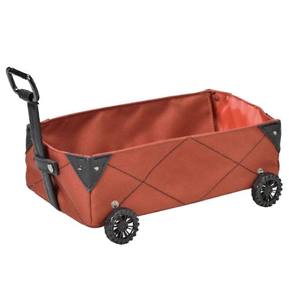 Oxford Cloth Tissue Box Holder for Car with Brown Color and Multifunctional Design for Storage Use 12.5x8.3x6.2 inches