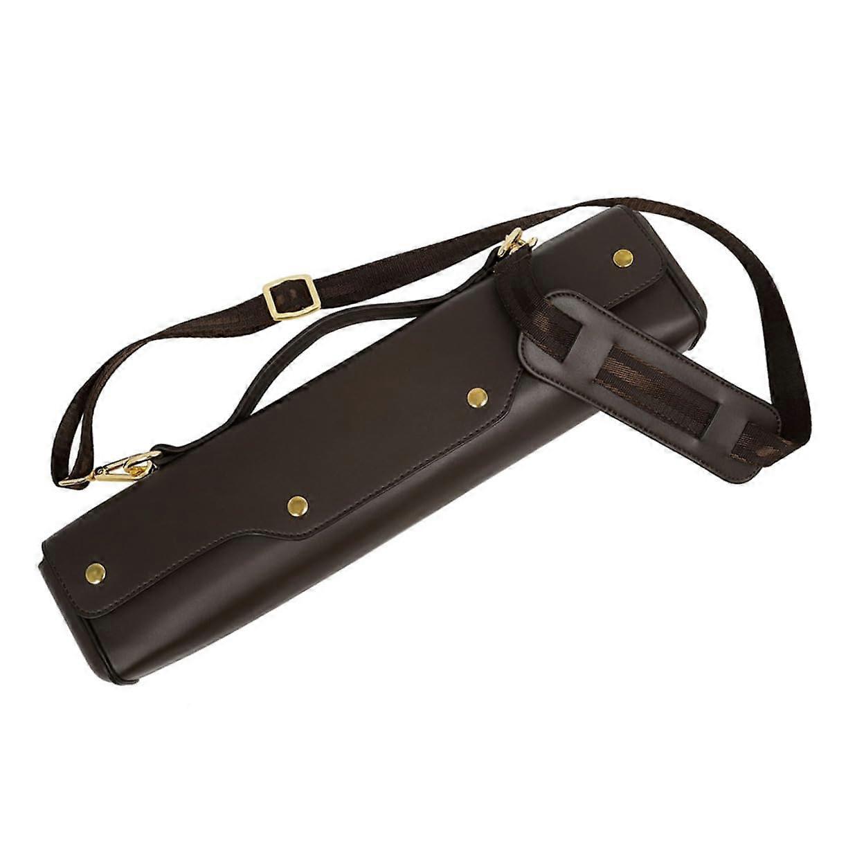 Flute Carrying Case for Alto Flute Padded Storage Bag with Shoulder Strap Durable and Wear-Resistant for Outdoor Use