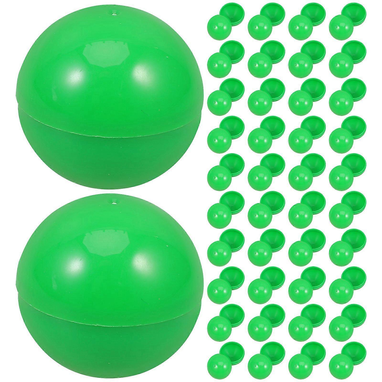 50pcs Lottery Balls Ornaments Raffle Drawing Balls Party Activity Plastic Openable Ball Props