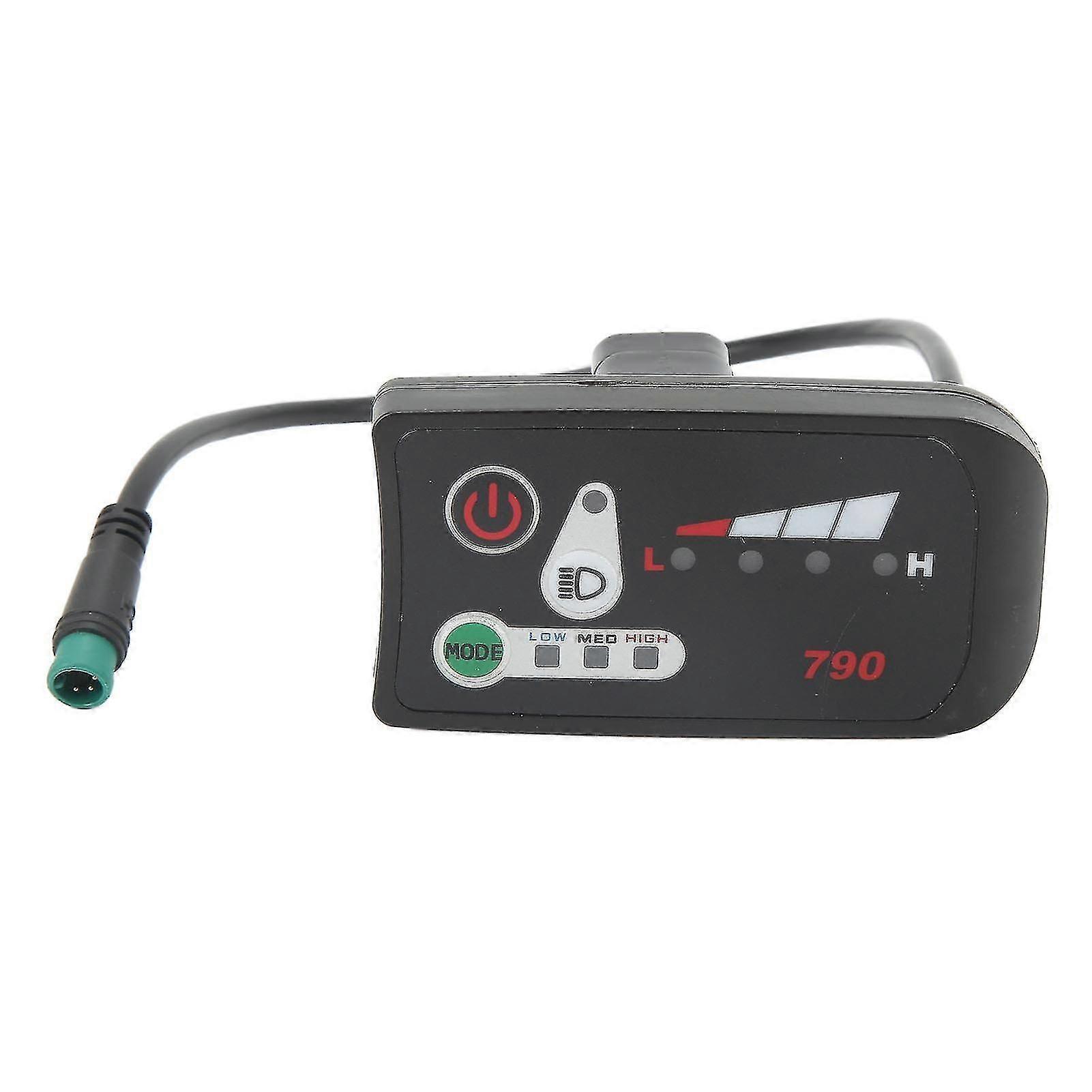 Electric Bike LED Display Panel, Waterproof Modification Meter with 5p Male Plug
