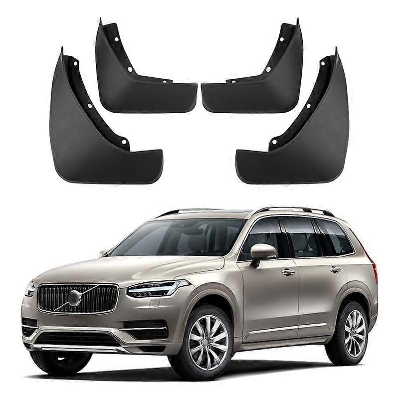 for Volvo XC90 RDesign 2016 Mud Flaps Set of 4 No Drilling Required Car Fenders Flexible PP Mud Flap Splash Guard