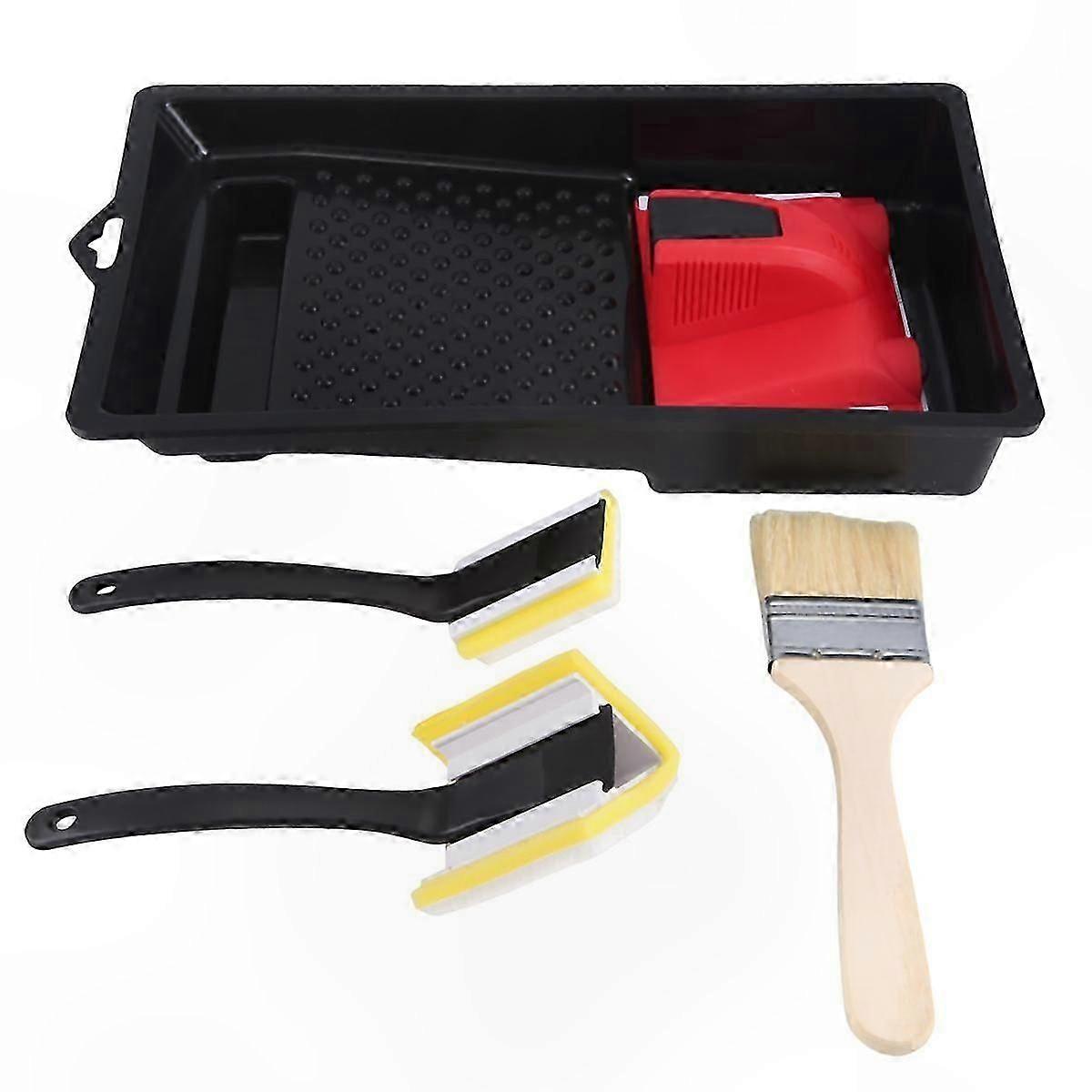 Wall Edging Tool with Corner Painter and Touch-Up Pad for Trim Work Painting Projects