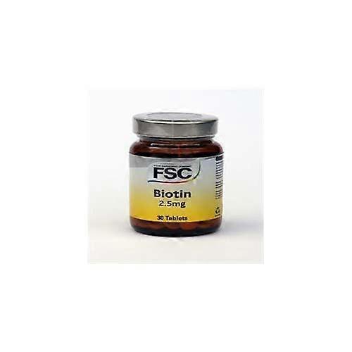 FSC Biotin 2.5mg 30 Tablets - 4 Pack