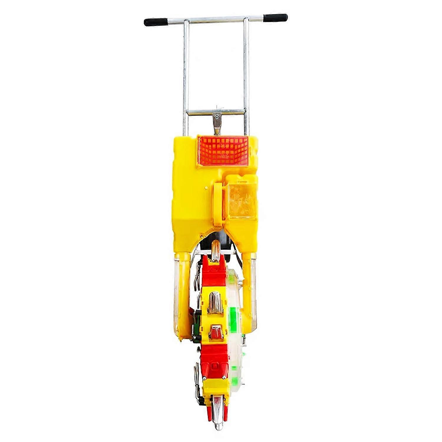 Manual Garden Seeder and Fertilizer Spreader, Hand-Push Roller, 6-Outlet Design For Corn, Soybean, Peanut, Cotton