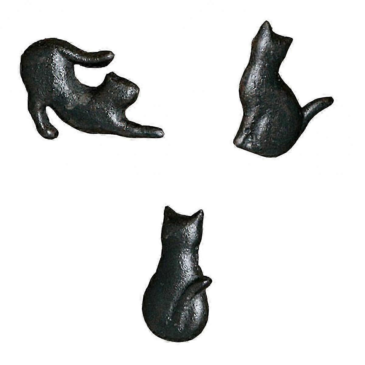 3x Creative Cat Design Cupboard Drawer Knob Kitchen Cabinet Door Pull Knobs hr