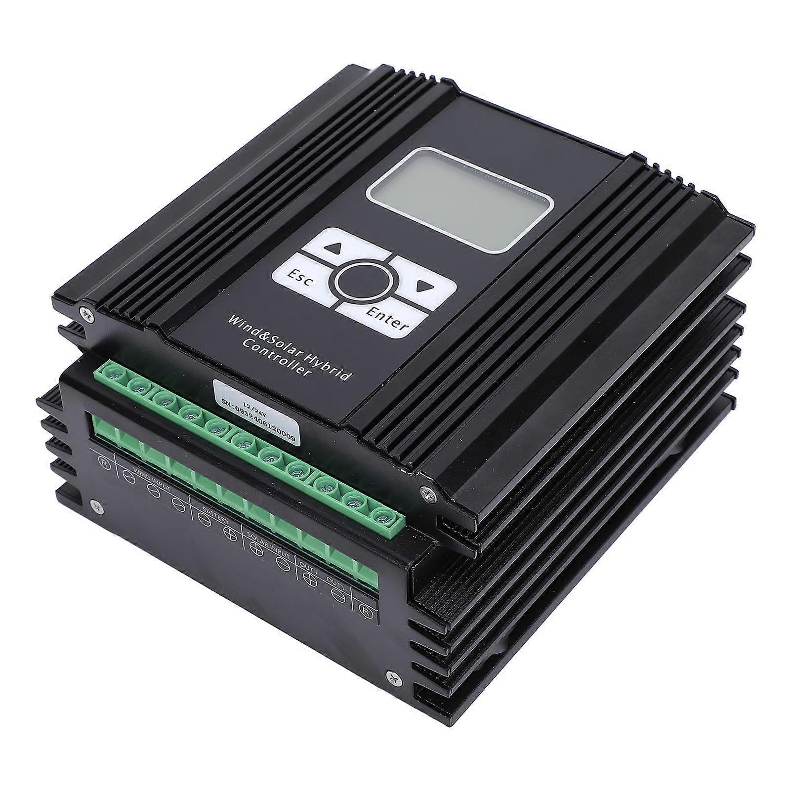 Wind Solar Hybrid Charge Controller 12V/24V 1000W MPPT LCD