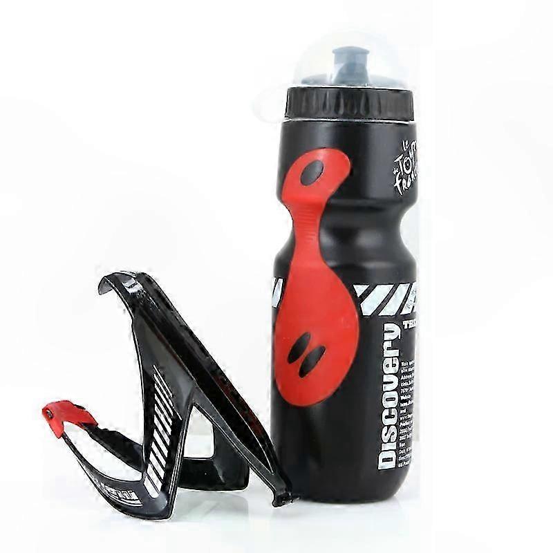 Mountain Bike Water Bottle Set with Holder 650ml V-Shaped Design for Outdoor Cycling Hydration Accessory