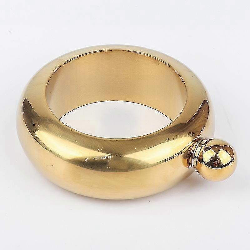 Stainless steel bangle flask for wine with funnel and drinkware set