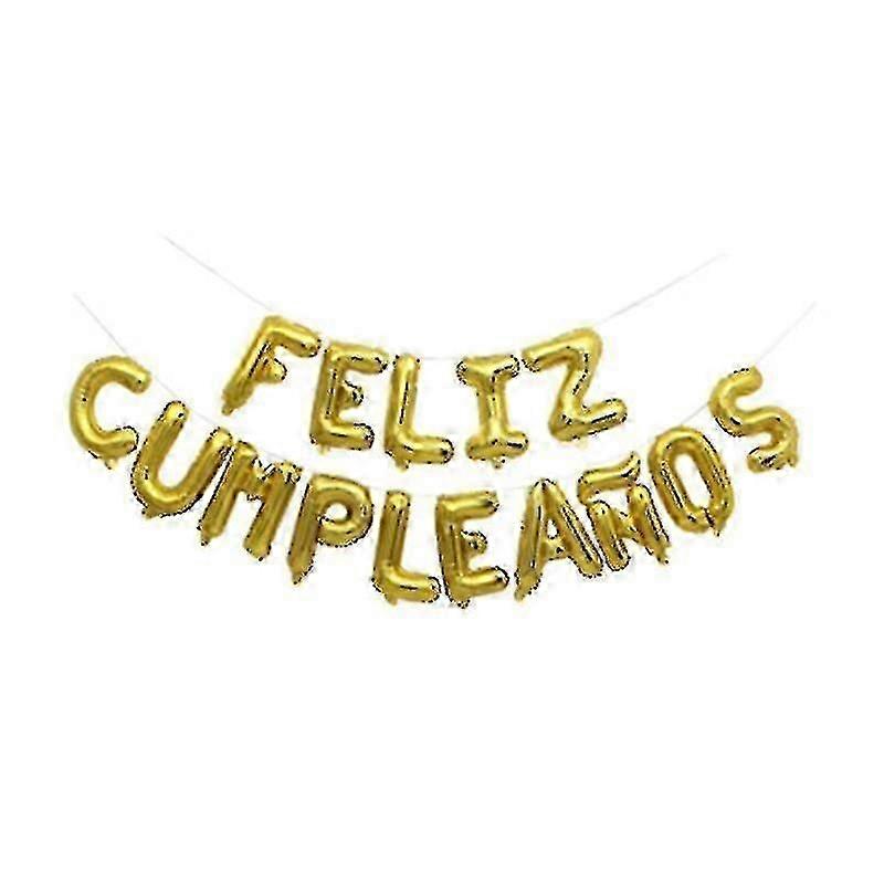 16 Inch Spanish Happy Birthday Letters Balloons Lowercase Siamese Universal Birthday Party Decoratio