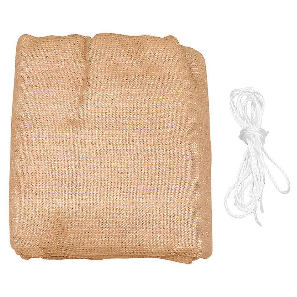 Canopy Shade Sail Triangular Sun Shade Sail Waterproof for Patio Beige Hdpe 1Set