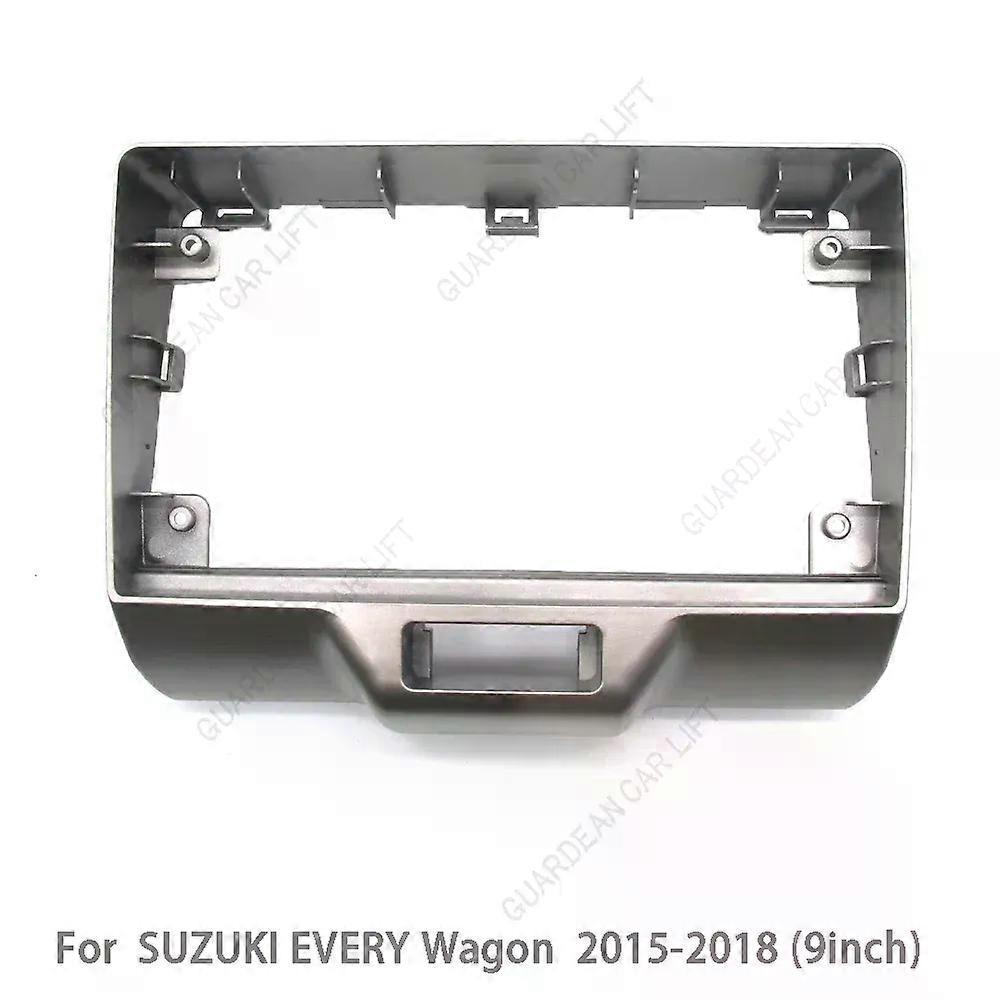 9 Inch Car Radio Fascias For SUZUKI EVERY Wagon 2016 2018 Android Stereo Frame Player 2Din Head Unit Panel Dash Trim With Cable