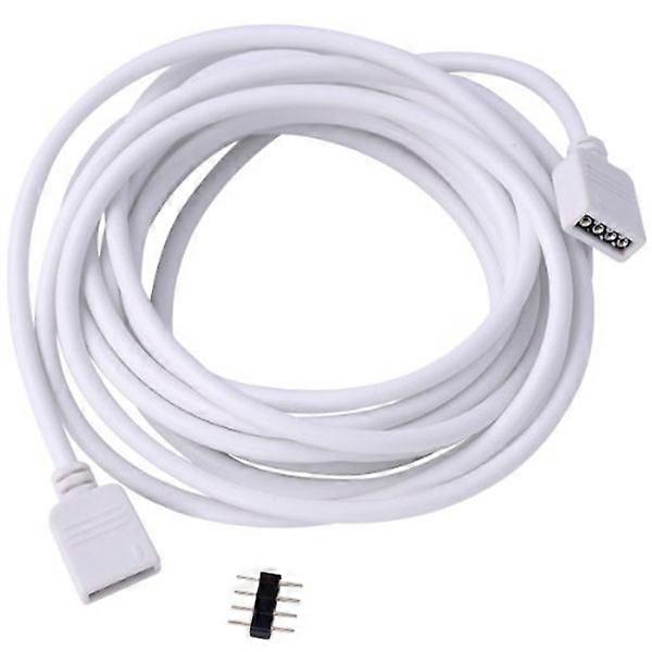 Strip Extension Cord for 4 Pin LED Strip Connector 10m White