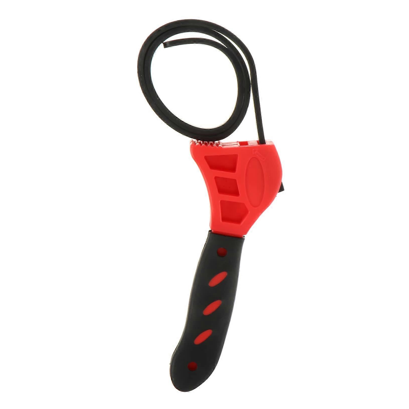 Adjustable Strap Wrench Opener Jar Opener Tool For Car And Home Use NonSlip Rubber Handle