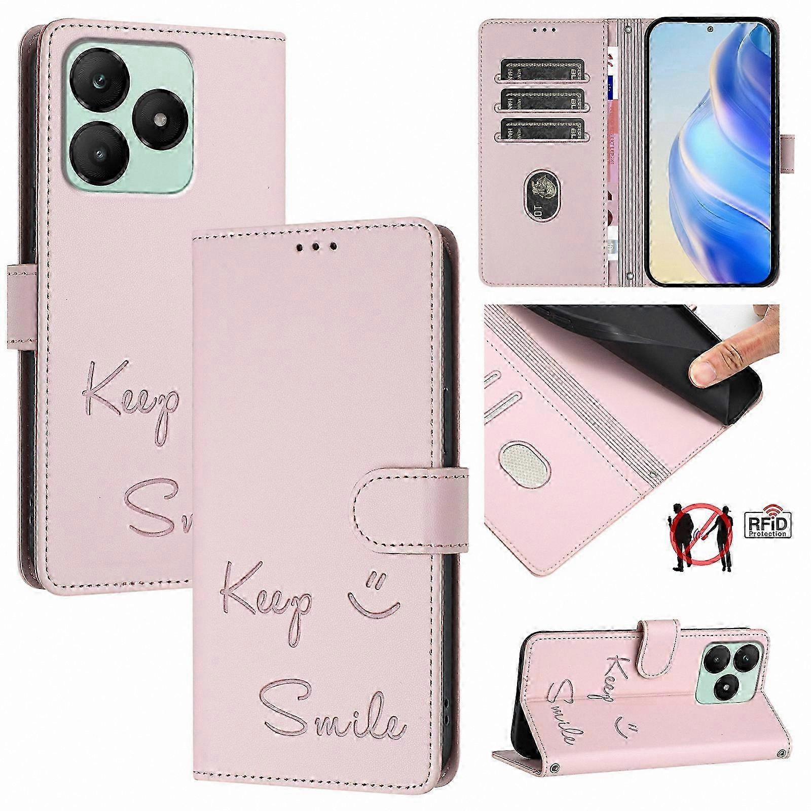 RFID Blocking Leather Phone Case for Android - Stylish and Secure Design