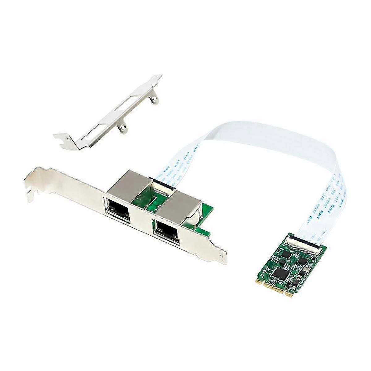 Gigabit Ethernet Server Adapter with M.2 B+M Dual Port Technology - 10/100/1000Mbps Ethernet Network Interface Card (NIC)