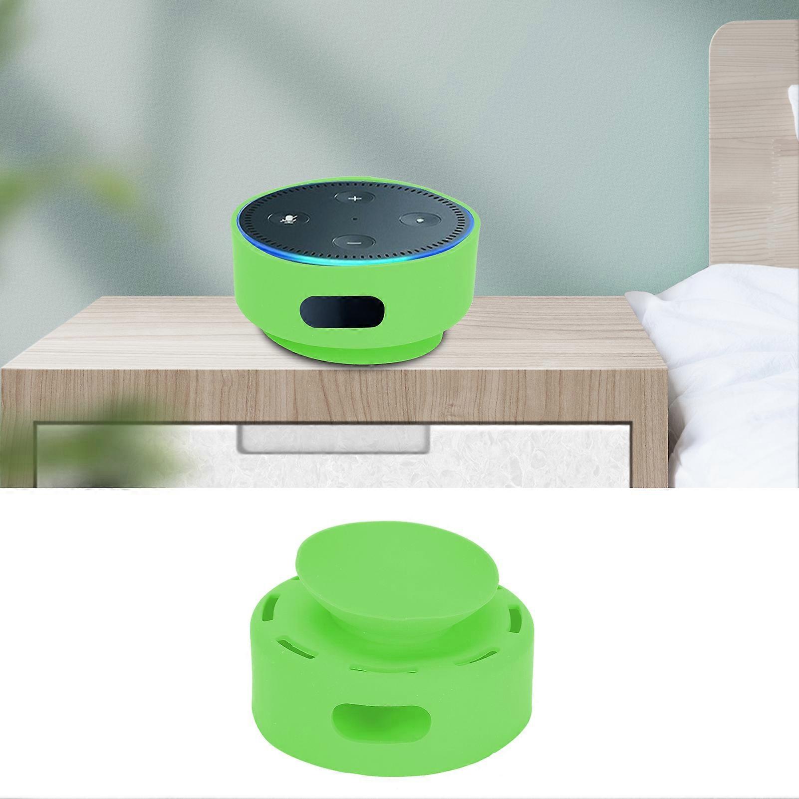 Green Silicone Protective Case with Suction Cup for Dot 2 Speaker