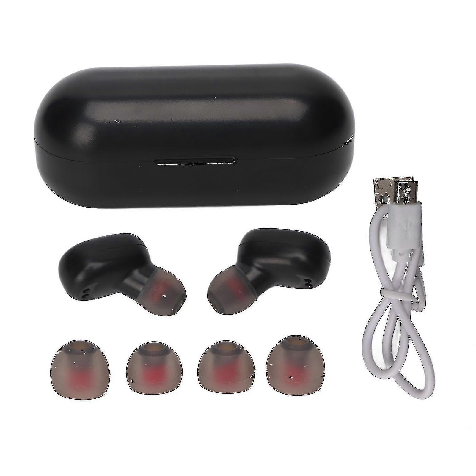 Language Translator Earbuds Support 84 Languages Wireless Bluetooth Noise Reduction Language Translator Device Black