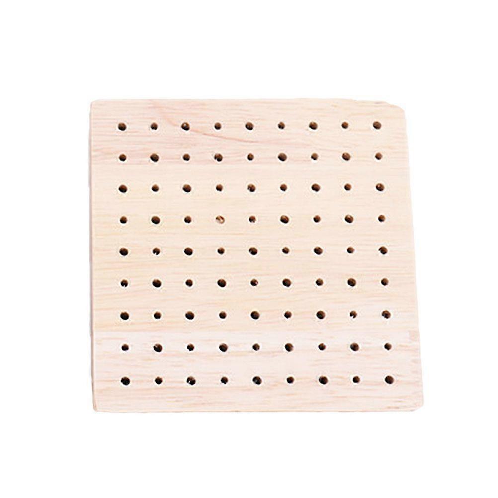 Doll Wood Base Clay Figurines Wood Base Durable Simple Practical Display Wood Base for Store Home (Square)