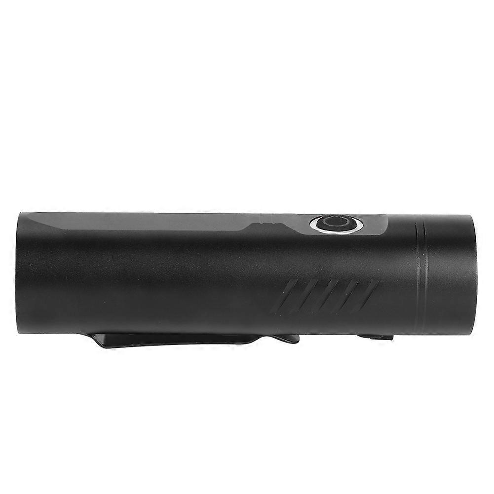 LED Mini Flashlight USB Rechargeable 3200mAh 11.4x3cm Black