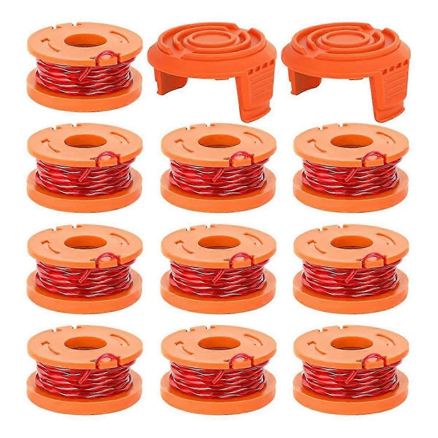 Trimmer Spool Line for ,12 Pack WA0010 Edger Spools Replacement for , Trimmer Line Refills 0.065 Inch for