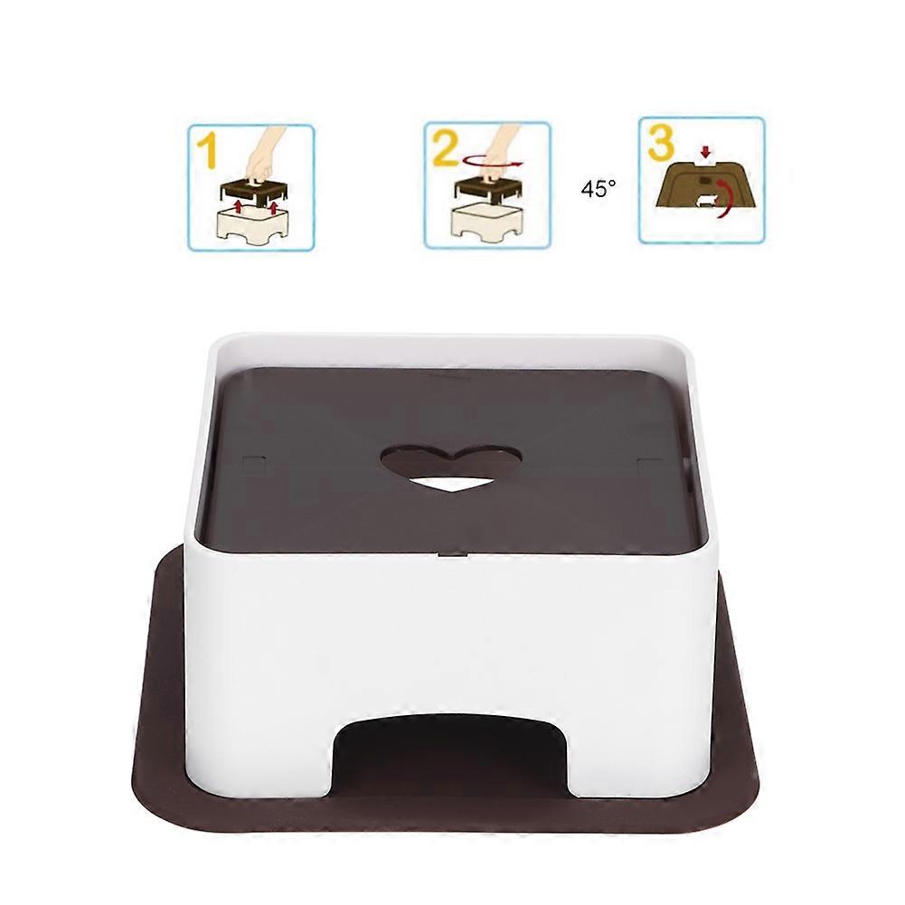 Adjustable Small Pet Feeding Table with Non-Slip Silicone Pad 18cm