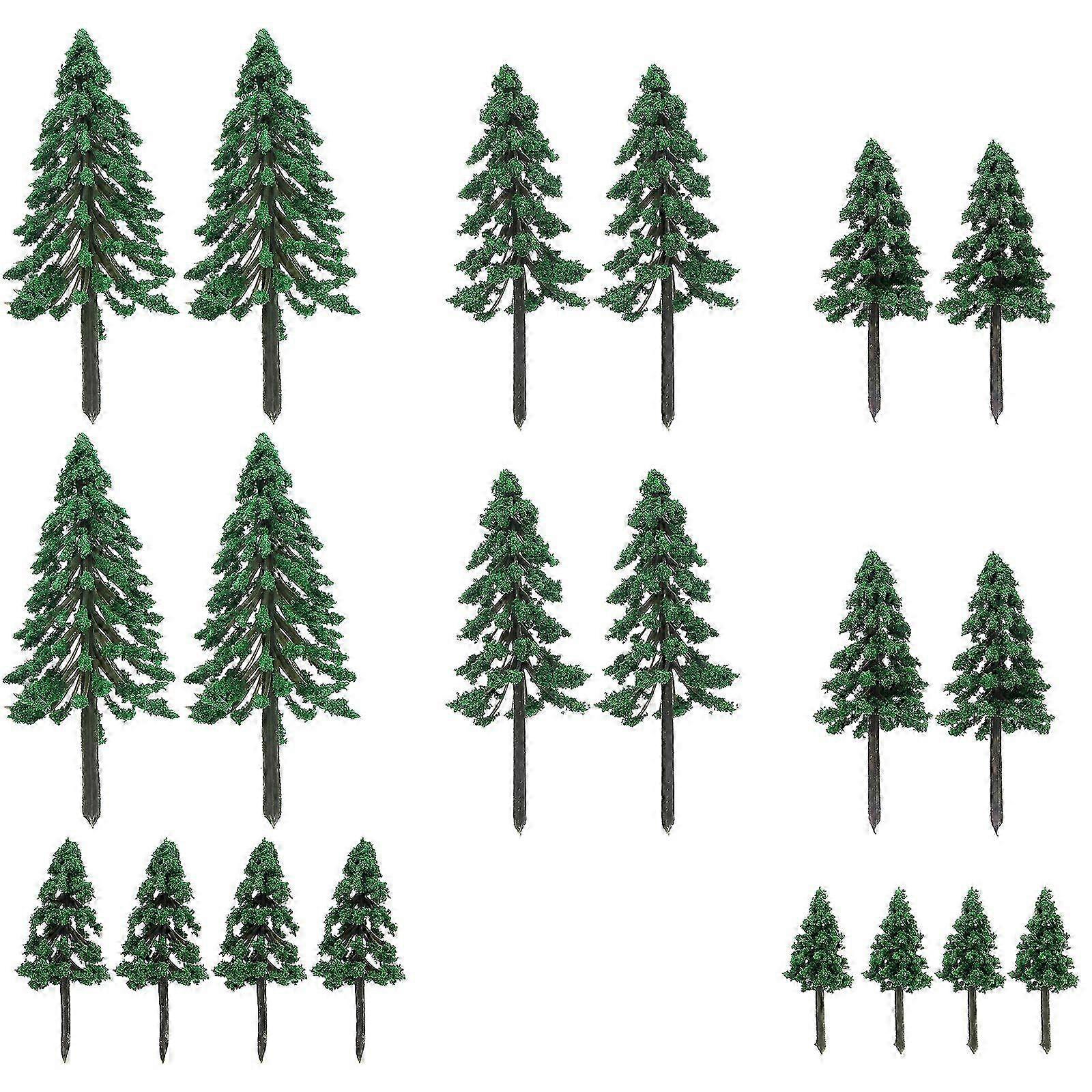 2025 20pcs Miniature Model Tree Micro Scene Model Tree Pine Tree Model Sand Table Tree Models