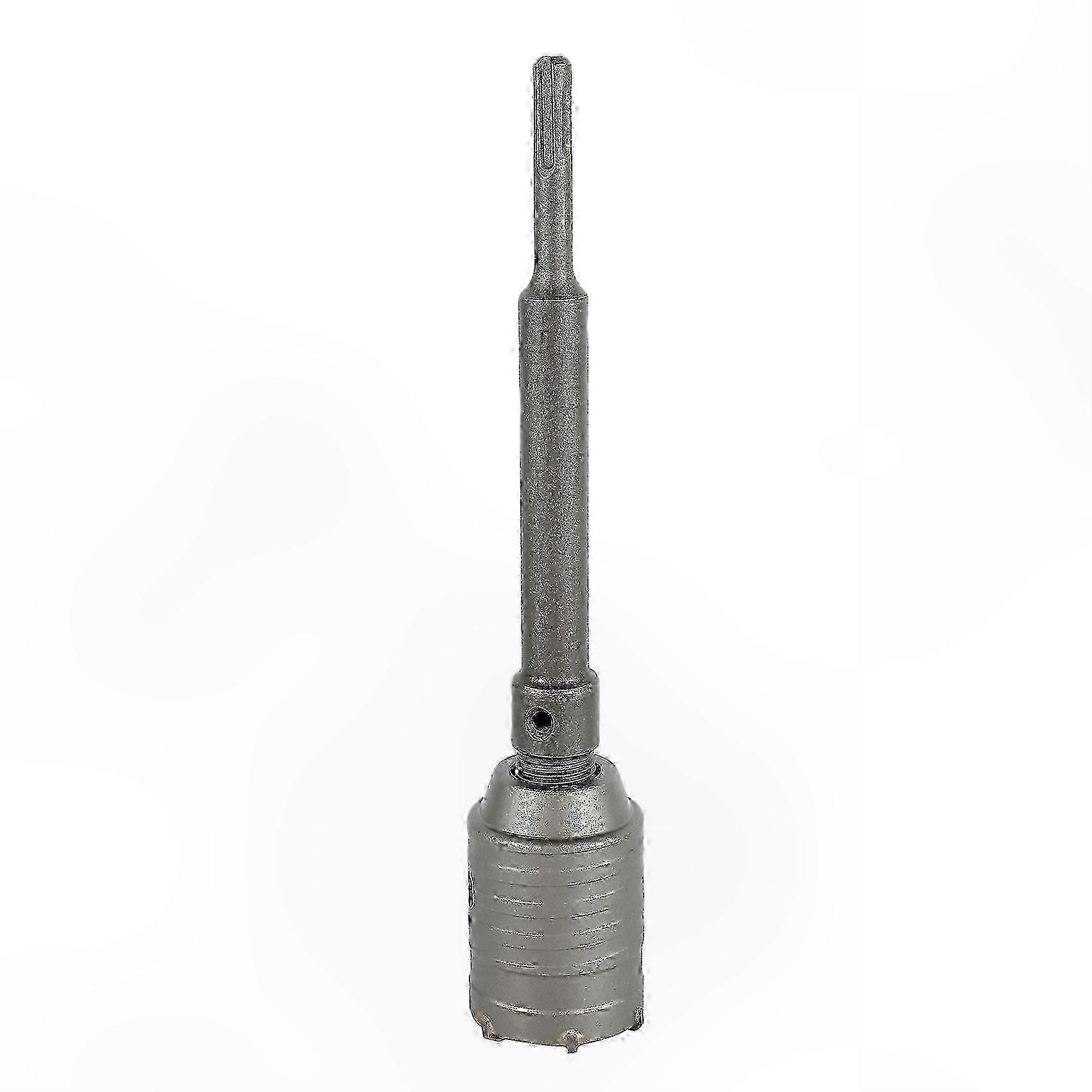 50mm SDS Plus Wall Hole Saw Drill Bit with 200mm Connecting Rod Wrench for Concrete and Stone Drilling