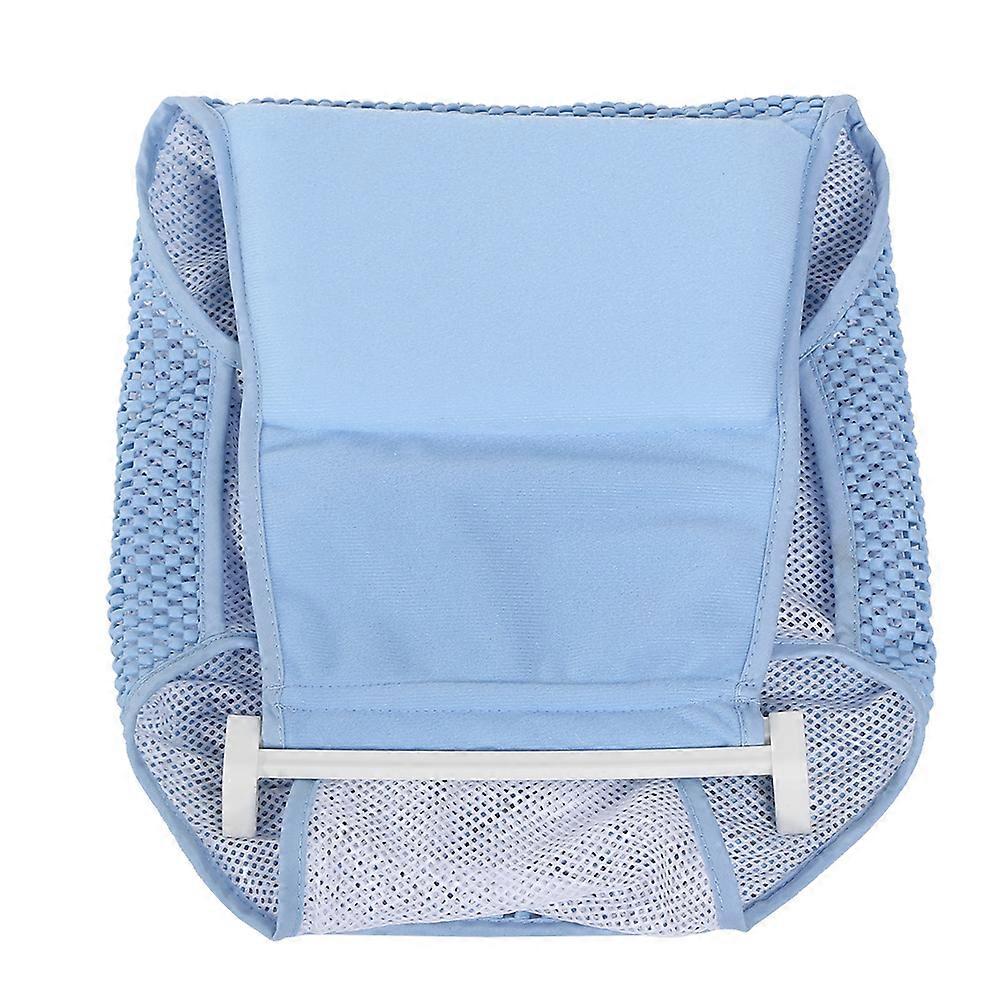 Filet de bain pour nouveau-né, support de douche, écharpe de bain sûre, siège de bain pour bébé, bleu