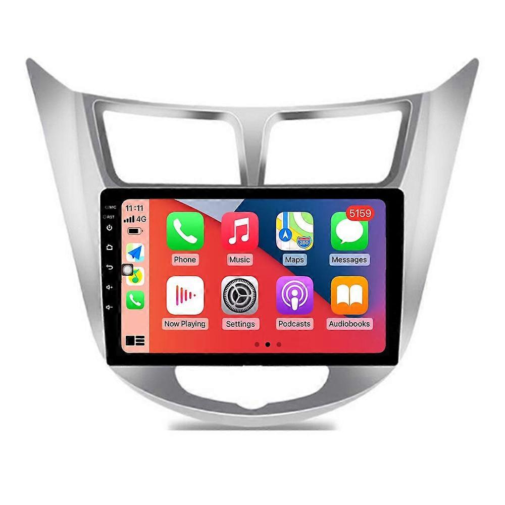 Car Multimedia Player For Hyundai Solaris Verna 2010 - 2016 CarPlay Android Auto Stereo Radio GPS Navigation Autoradio Bluetooth 2Din Video Touch