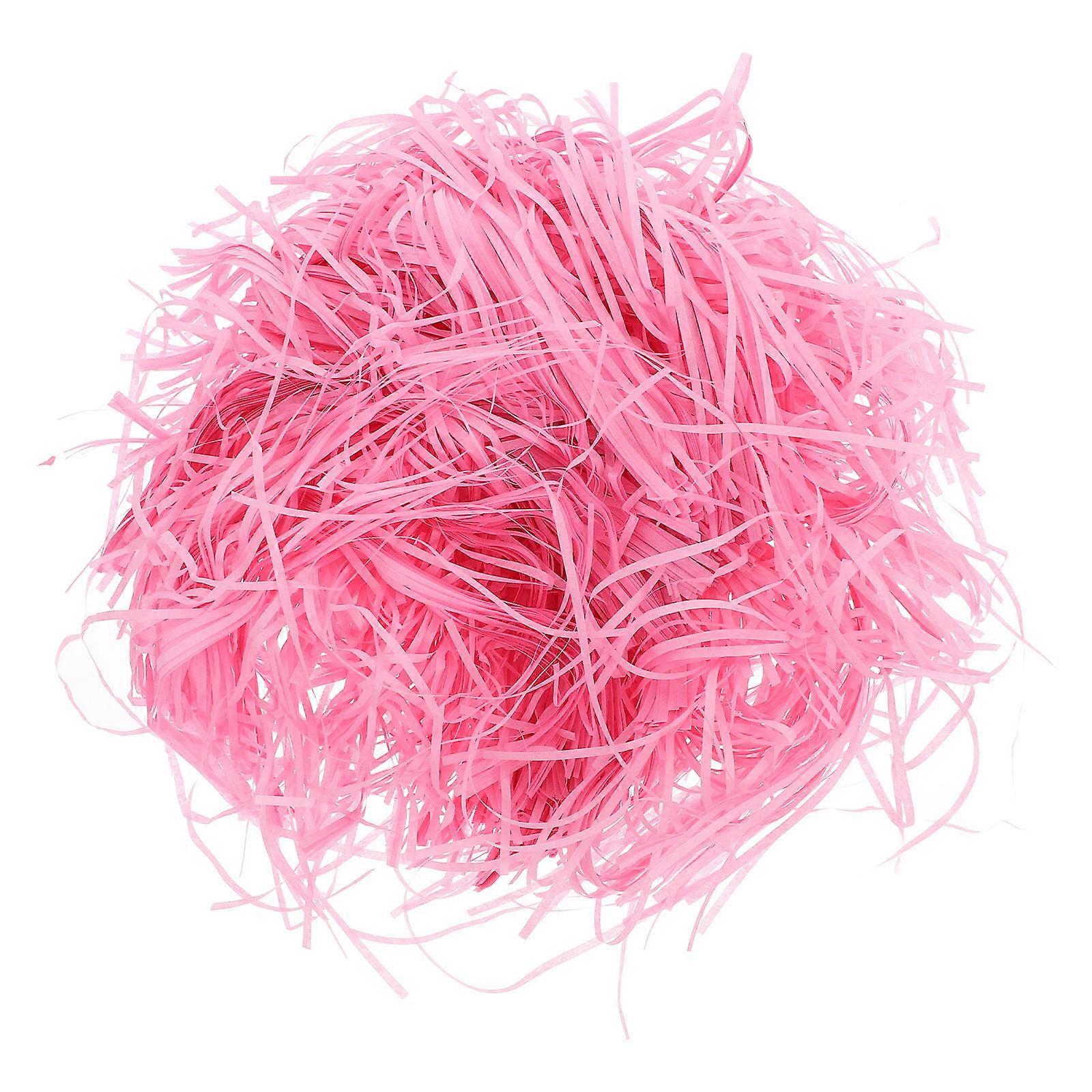 Pink Raffia Grass Crinkle Paper Filler for Box Filler 1 Bag Shredded Paper