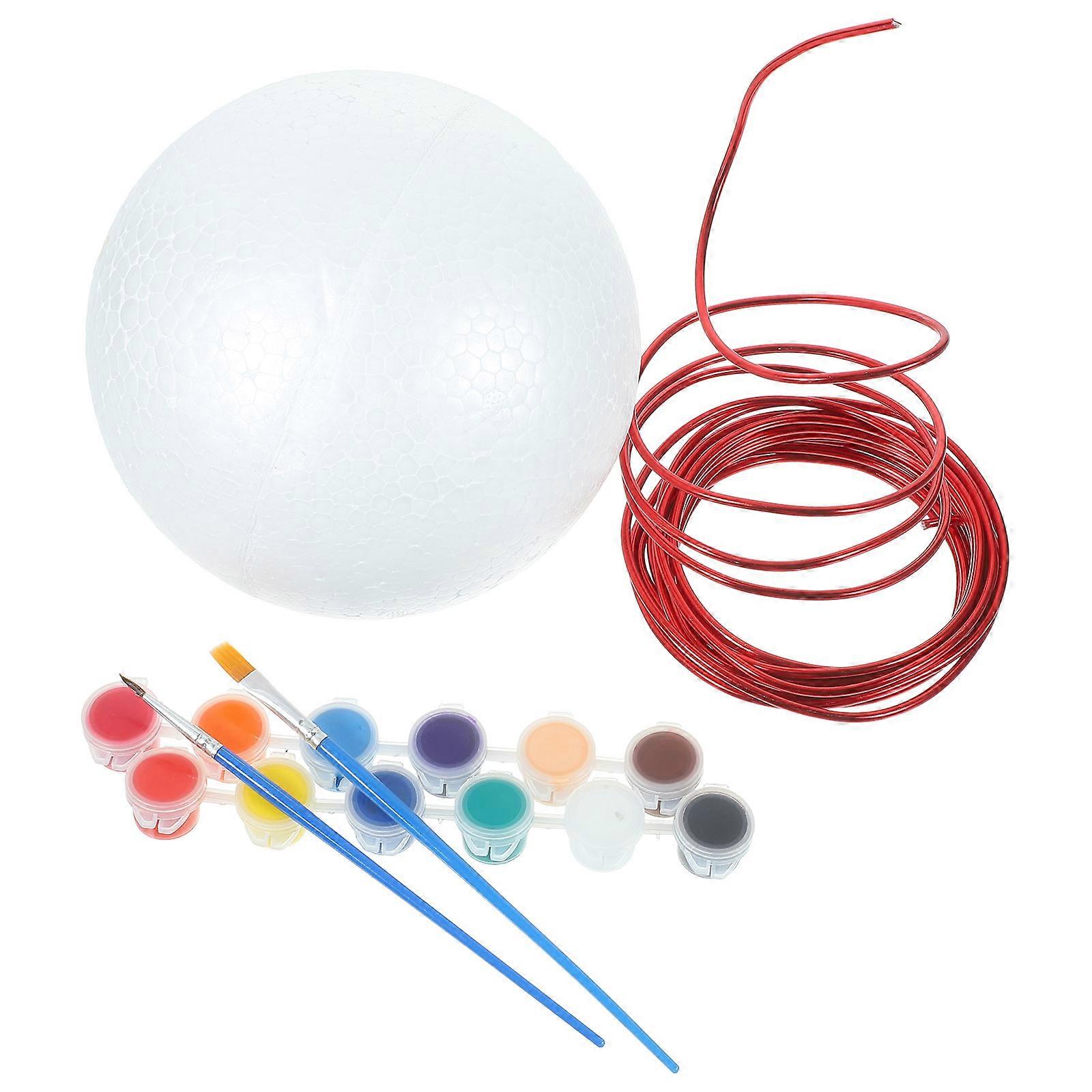 Polystyrene Balls For Crafting Globe Project Educational Toy For Children 15cm Diameter DIY Arts And Crafts 1 Set