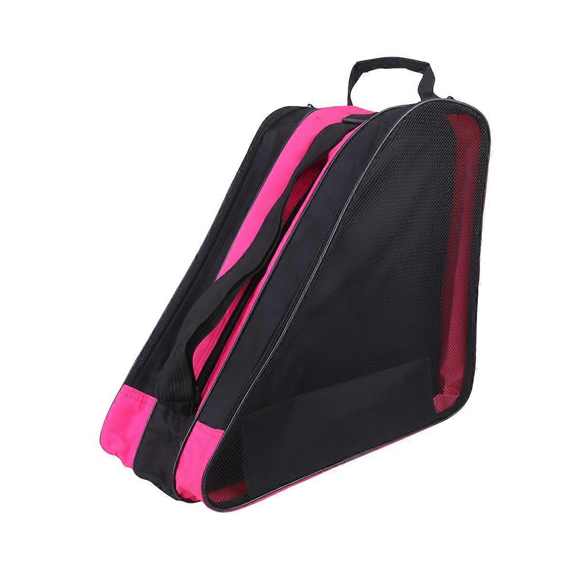 Triangle Roller Skating Shoes Storage Bag for Organizing Pink