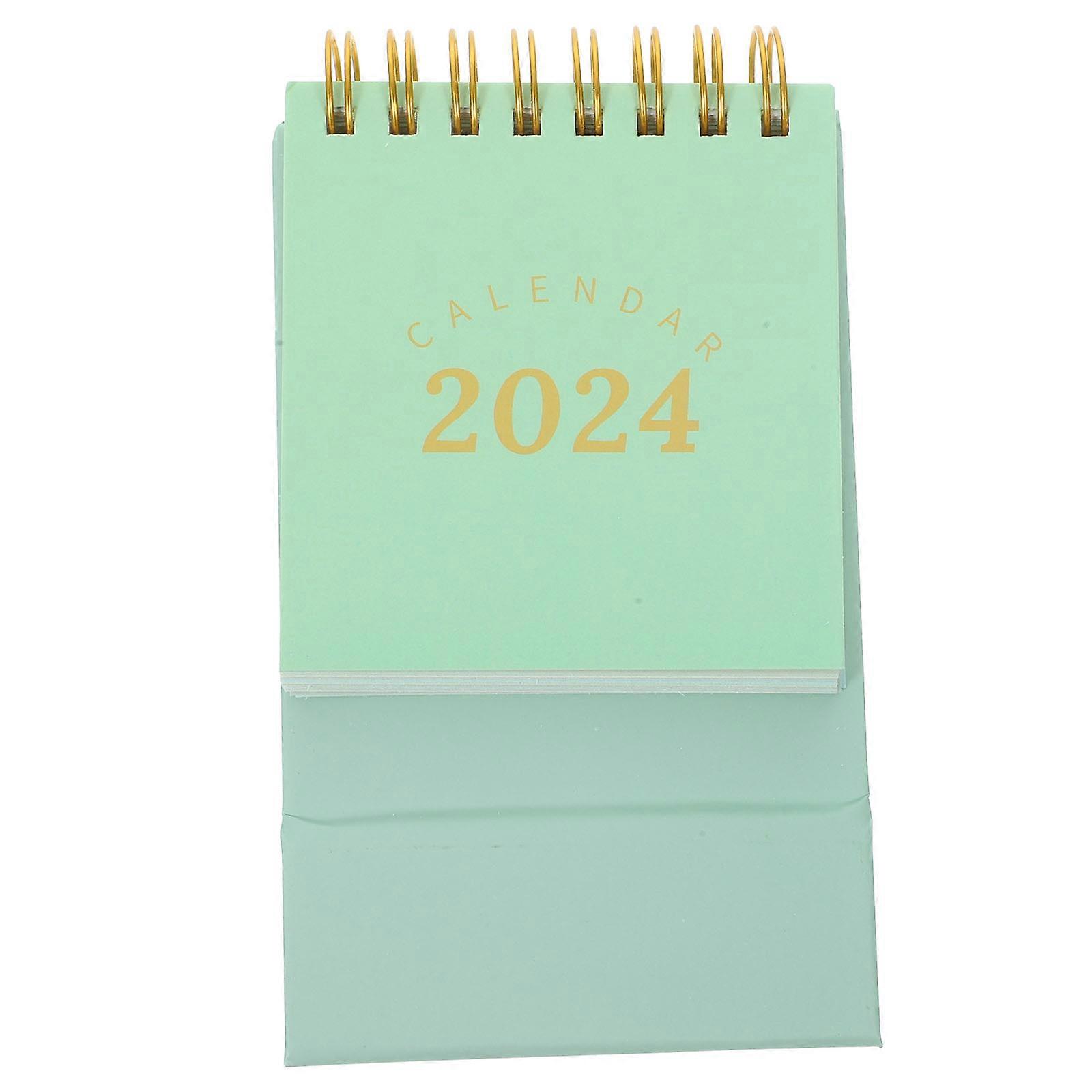 Desktop Calendar Office Desk Calendar for Planning 2Pcs 2024