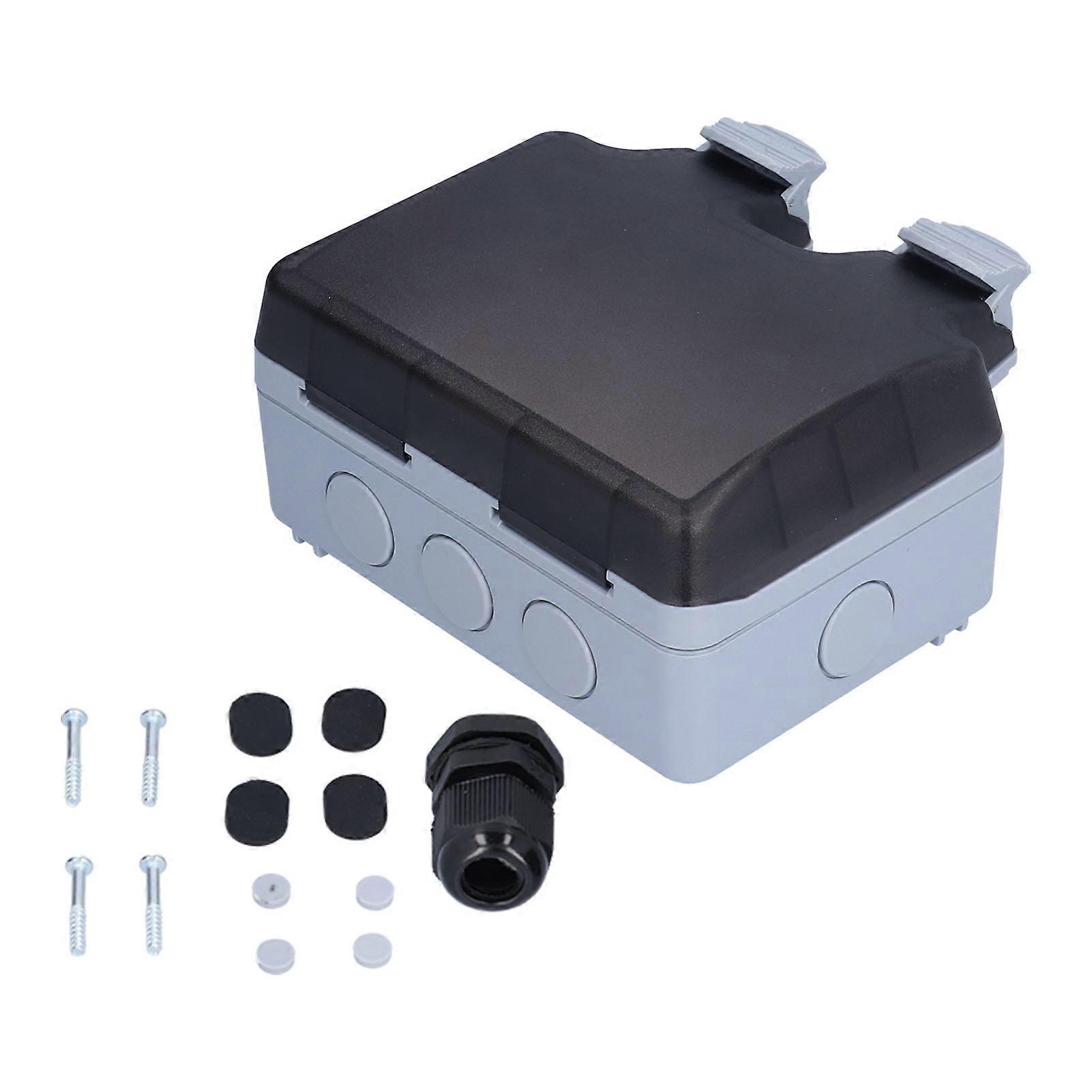 French standard waterproof outdoor socket, double socket with switch, 250V 16A power accessories