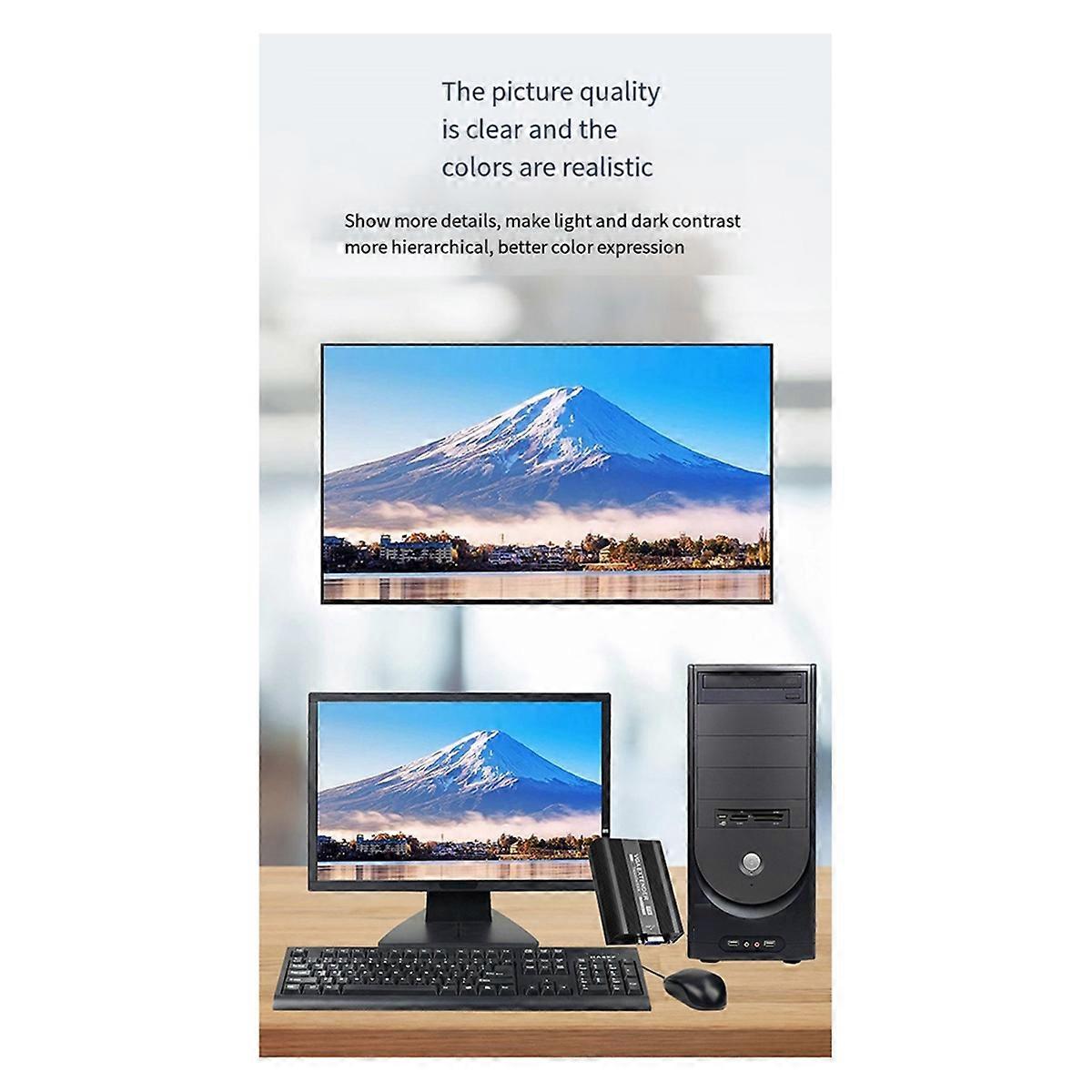 150M VGA Network Extender RJ45 VGA Extender UK Plug