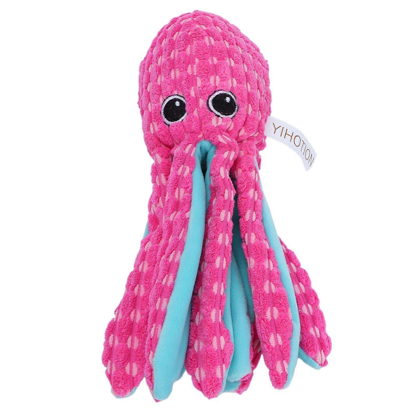 Pet Corduroy Octopus Vocal Toy Puppy Biting Training Toy for Large Medium Small DogLarge