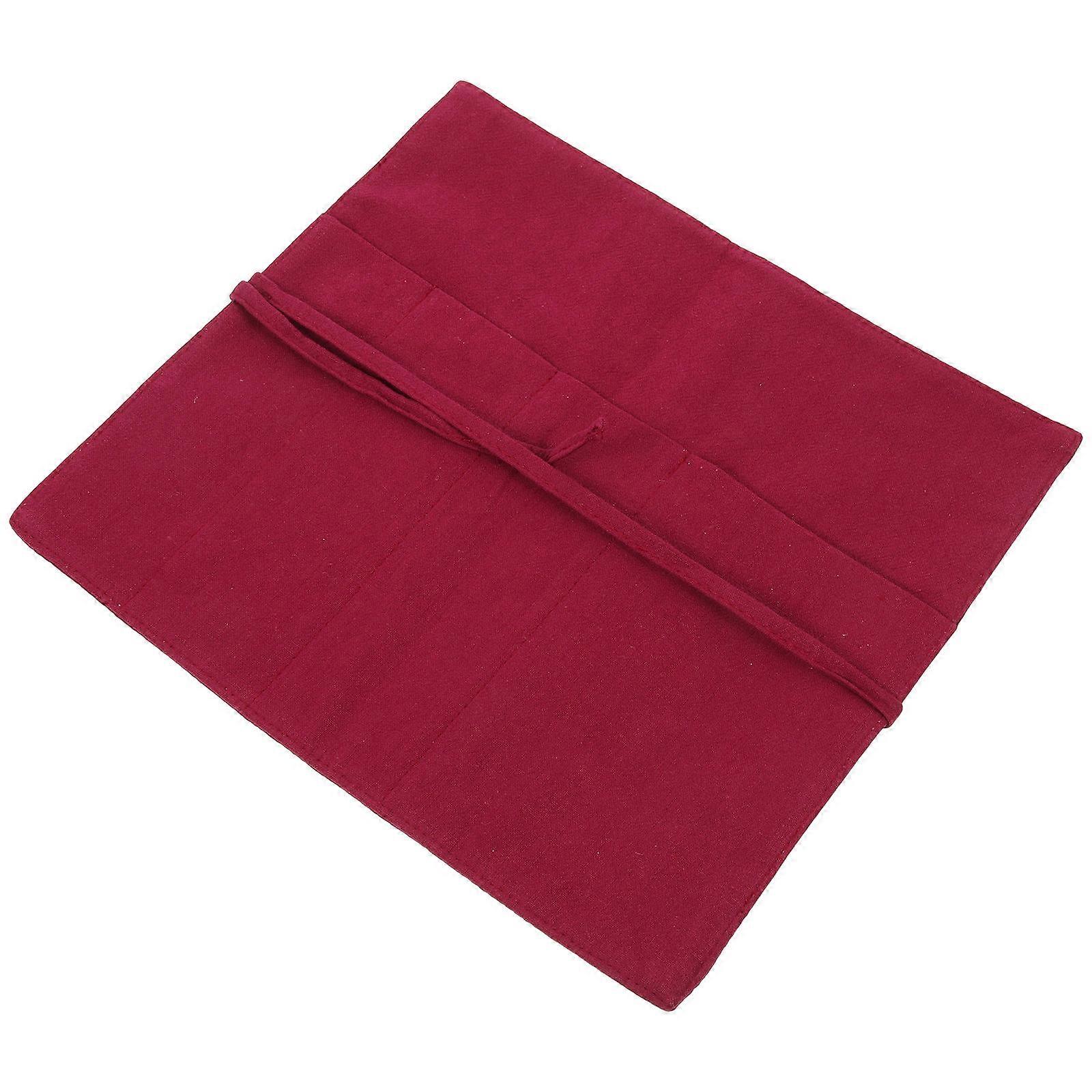 Bag for Storage Use 3Pcs Red Simple Tableware Organizer