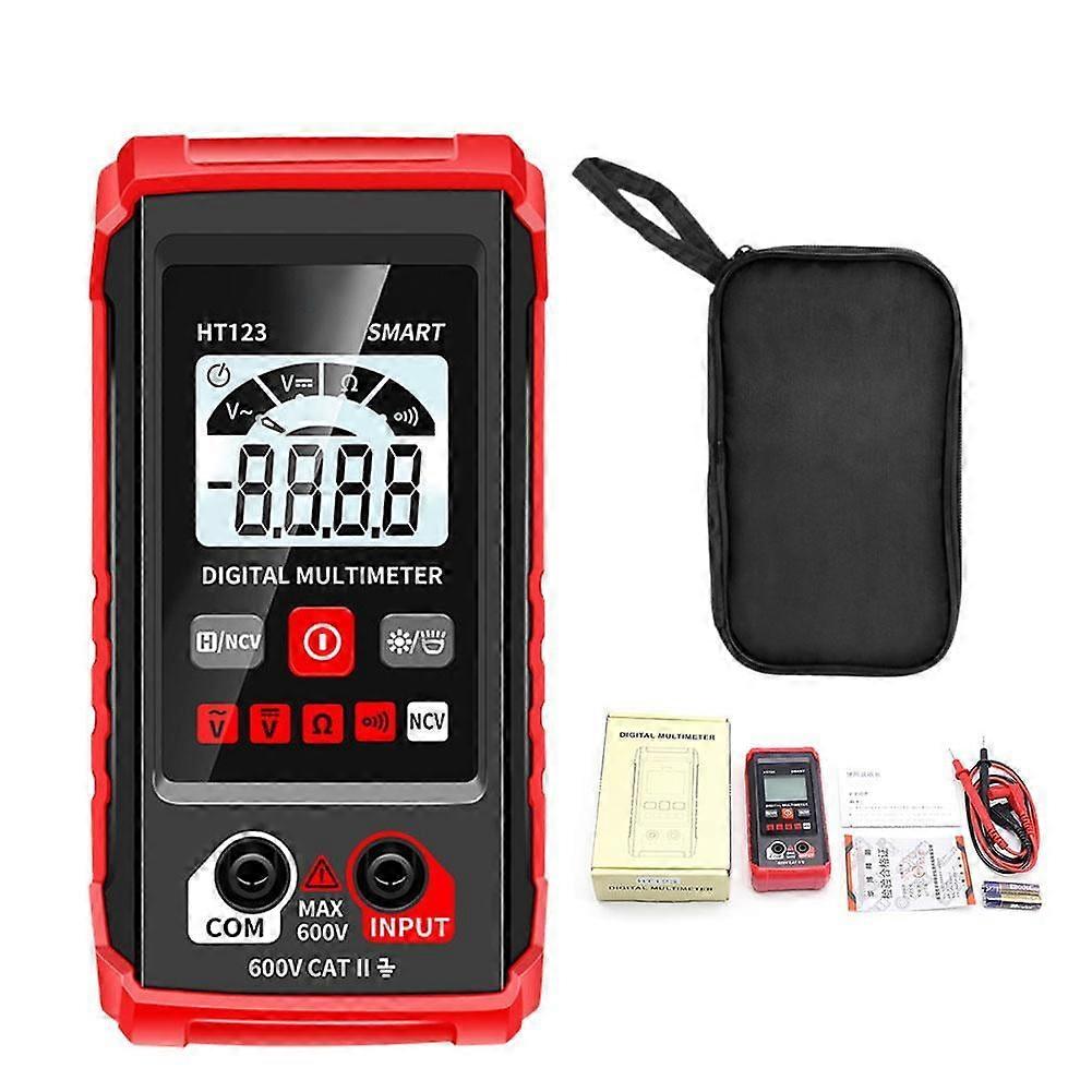 HT123 Digital Multimeter Smart Voltmeter Ohmmeter Meter Tester.-~ T4V8