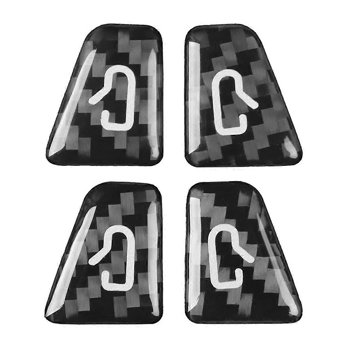 For /Y 2019-2024 Car Window Button Patch Carbon Fiber Trim Door Window Lift Button Sticker Car Acces