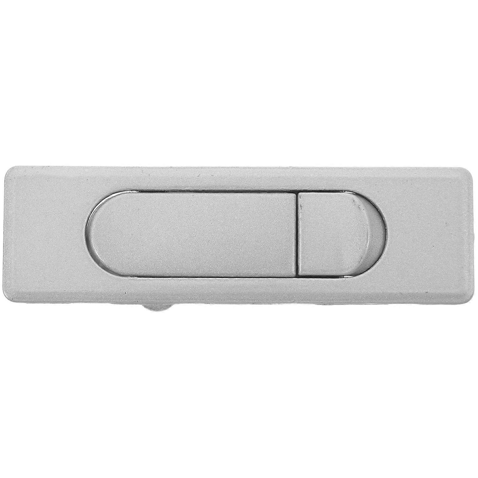 Brushed Flush Mount Door Pull Handle Zinc Alloy 2Pcs For Distribution Box Simple Design High Security Function