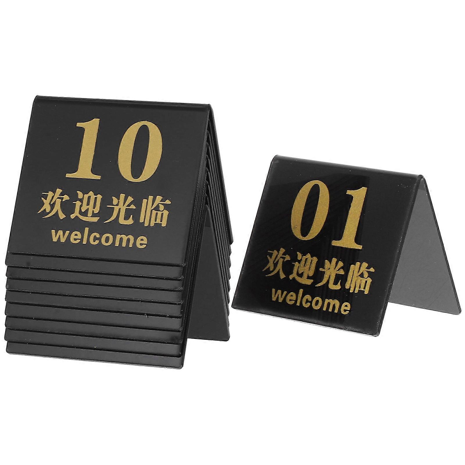 Reusable Table Numbers Markers 20 Pcs Event Decoration For Restaurants Cafes Bars With Craftsmanship